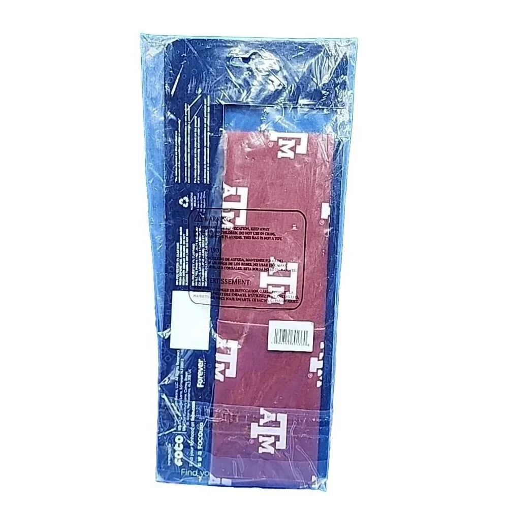 Texas A & M NCAA Team Gaiter Scarf Cover Big Logo‎ Foco New Nwt